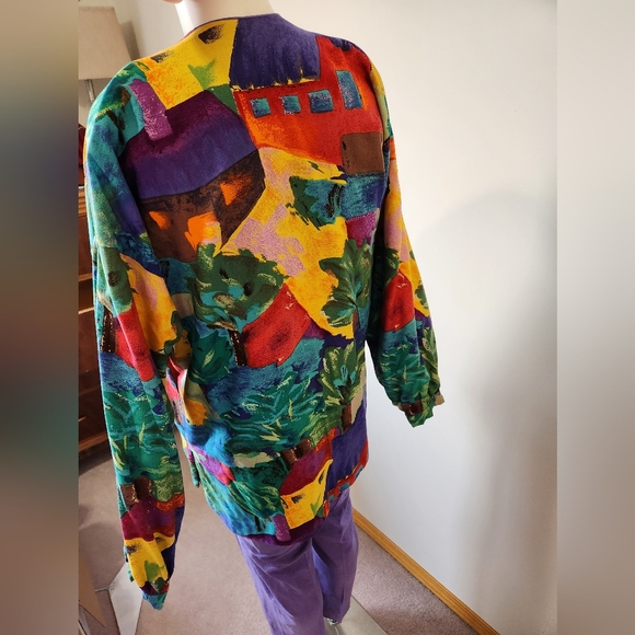 Vintage Reversible silk pants, jacket, top and skirt - Picture 7 of 12